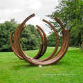 Decor Large Modern Art Craft Corten Steel Garden Metal Sculpture